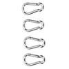 Kleiner Kletterhaken Erosionsbeständig Vielseitig Edelstahl Federkarabiner Clips Zum Angeln Camping 4 Stück
