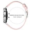 For Huawei Watch GT 5 41mm Watch Band 18mm Slim Genuine Cow Leather Strap with Silver Buckle