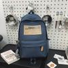 Backpack Girls Port School Bag High School College Student Couple Backpack Large Capacity Simple Backpack