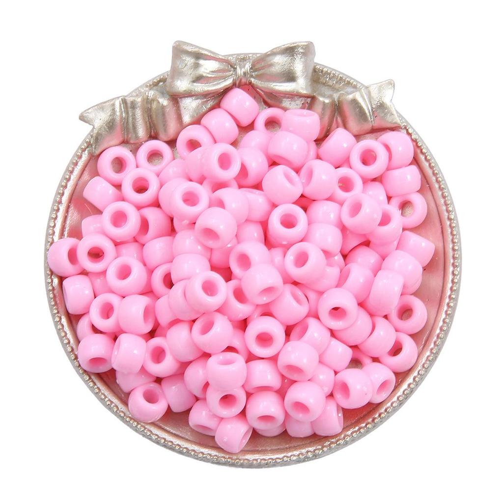 Acrylic Large Hole Barrel Beads 9x6mm for DIY Bracelet Jewelry Making