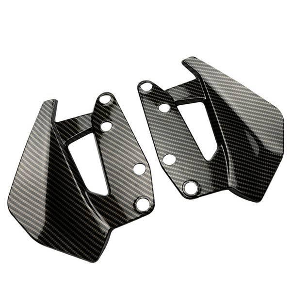 1 Set Windshield Side Deflector & Spoiler, Color: As Shown, Material: ABS