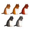 Cat-Shaped Night Light with Aromatherapy Bedside Table Lamp with Sound Function Rechargeable Soft Warm Glow Decorative Figurine Gift for Home Office