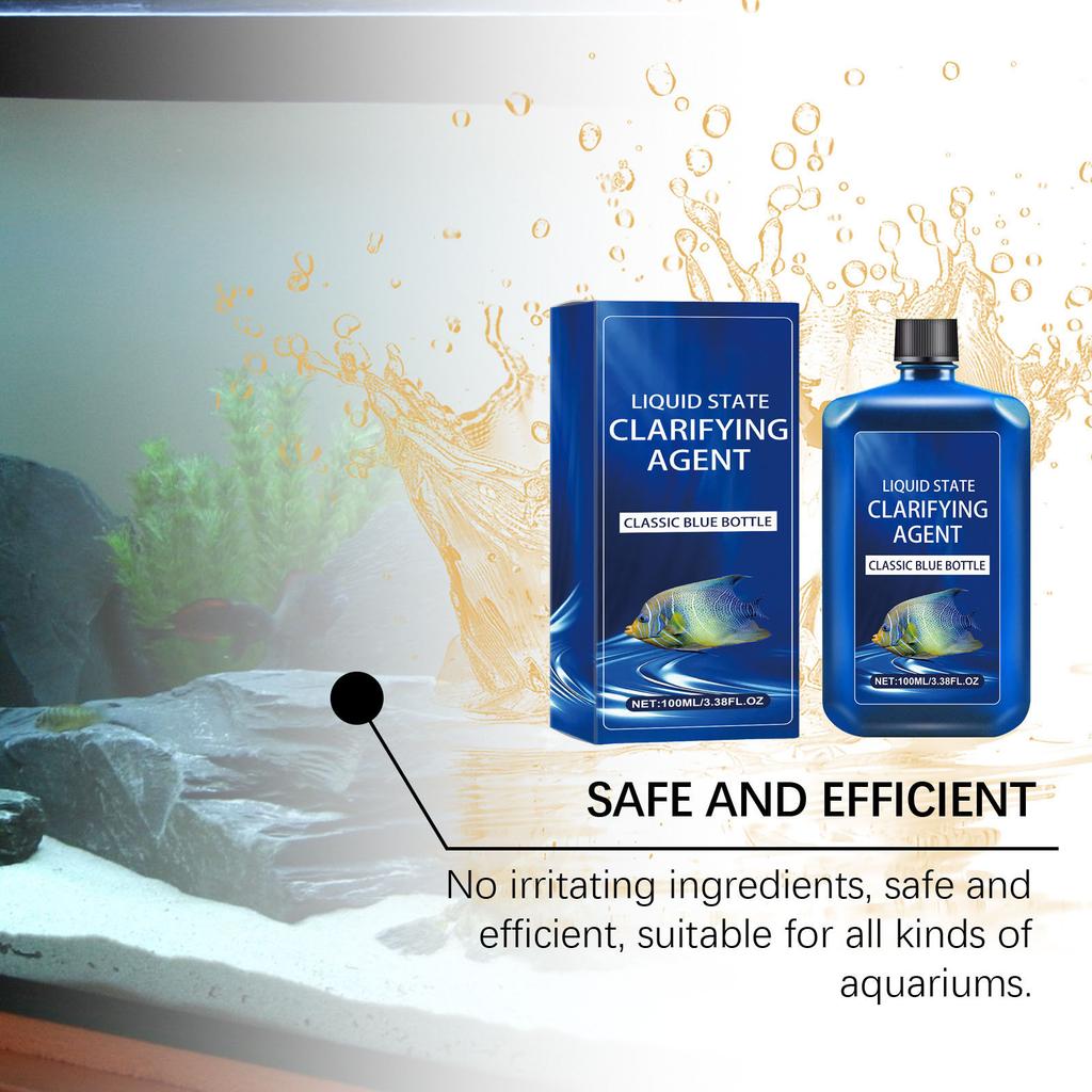 Fast Acting 500ml Water Treatments Solution for Cloudys Aquariums and Green Water Issues