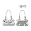 JIAERDI Harajuku Star Ita Bag Women Double Strap Adjustable Clear Leather Tote Purse Subculture Daily Versatile Shoulder Bag Y2K