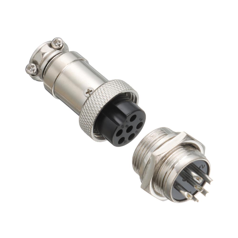 Accessories Mount Panel Aviation Plug M16 Male / Female Cable Connector GX16