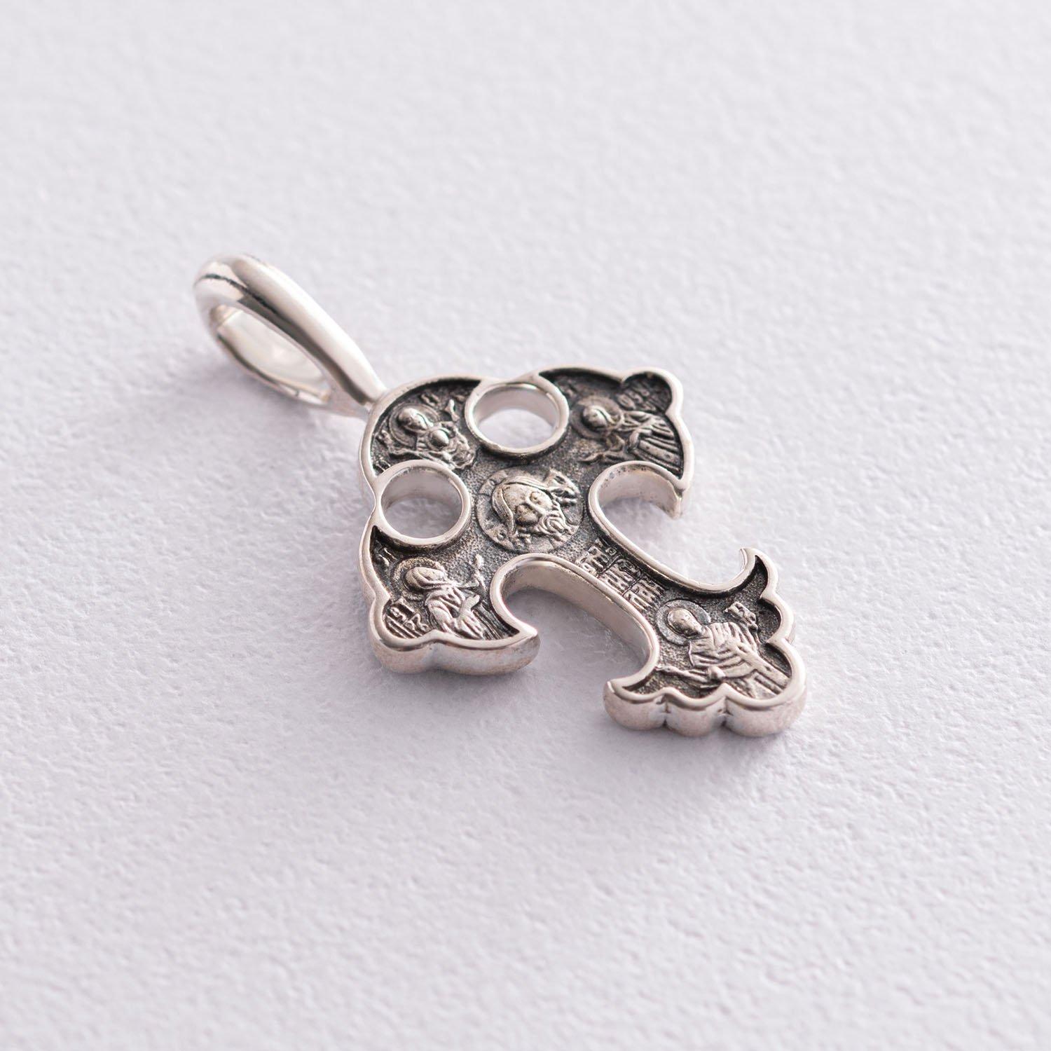 

Срібний хрест Спас Нерукотворний. Прп. Петро та Февронія Муромські. Свт. Микола Мірлікійський Oniks срібний