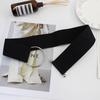 Elastic Belt Metal Ring Buckle Women'S Dress Decorative Elastic Skirt 3 Sizes