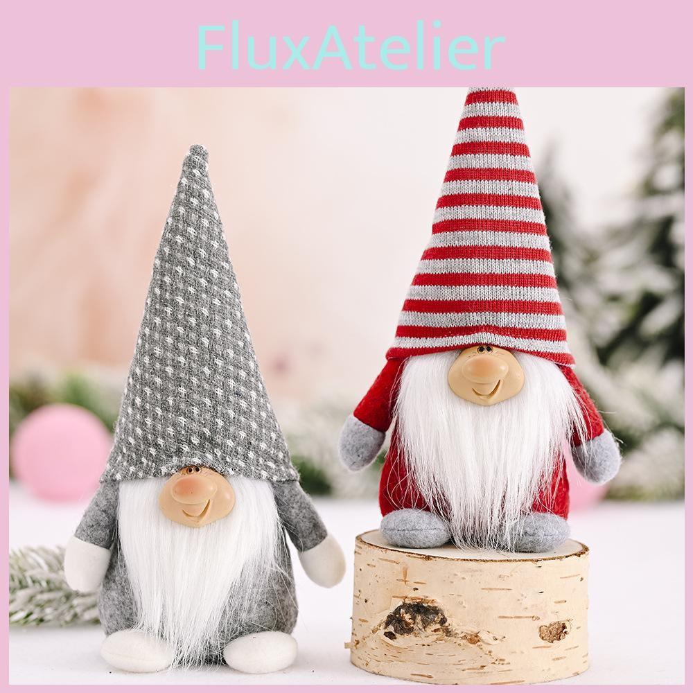 Santa Claus Christmas Figure Handmade Craft Seasonal Home Decoration Plush Doll