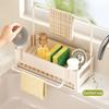 Household Storage Rack Rag Kitchen Drain Sink Sponge Shelf Faucet Dishwasher Sink Multi-function Storage Tool