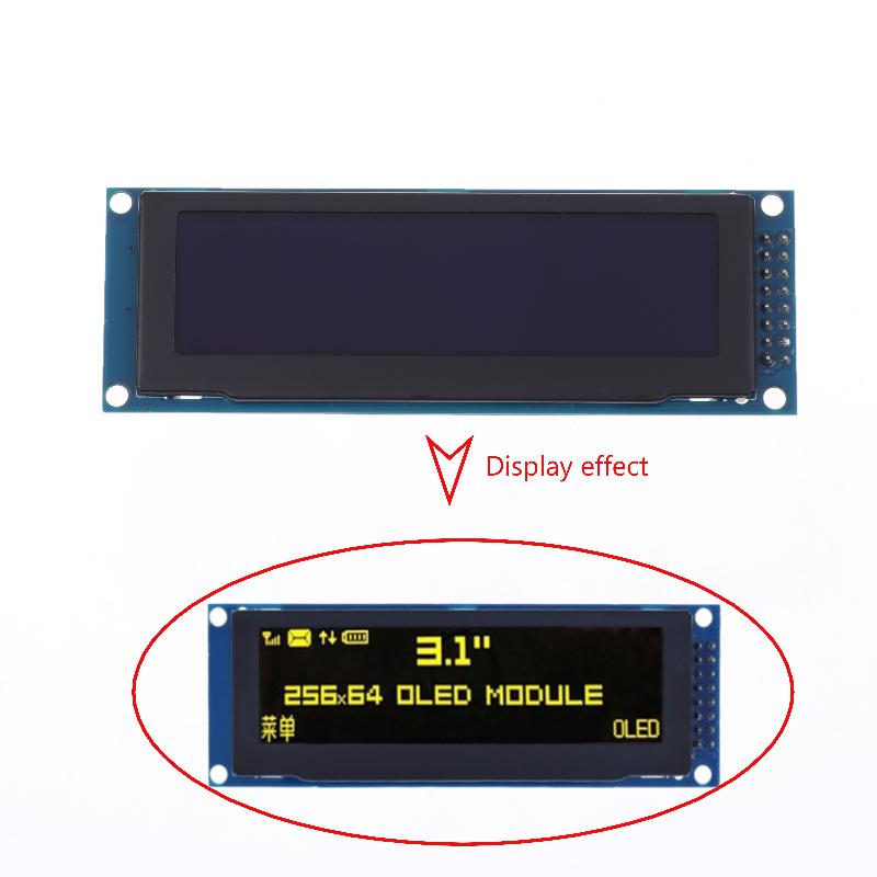 3.12-inch OLED Display Module, 256x64 Resolution, SSD1322 Driver, Low Power Consumption,16-Pin FPC Connector