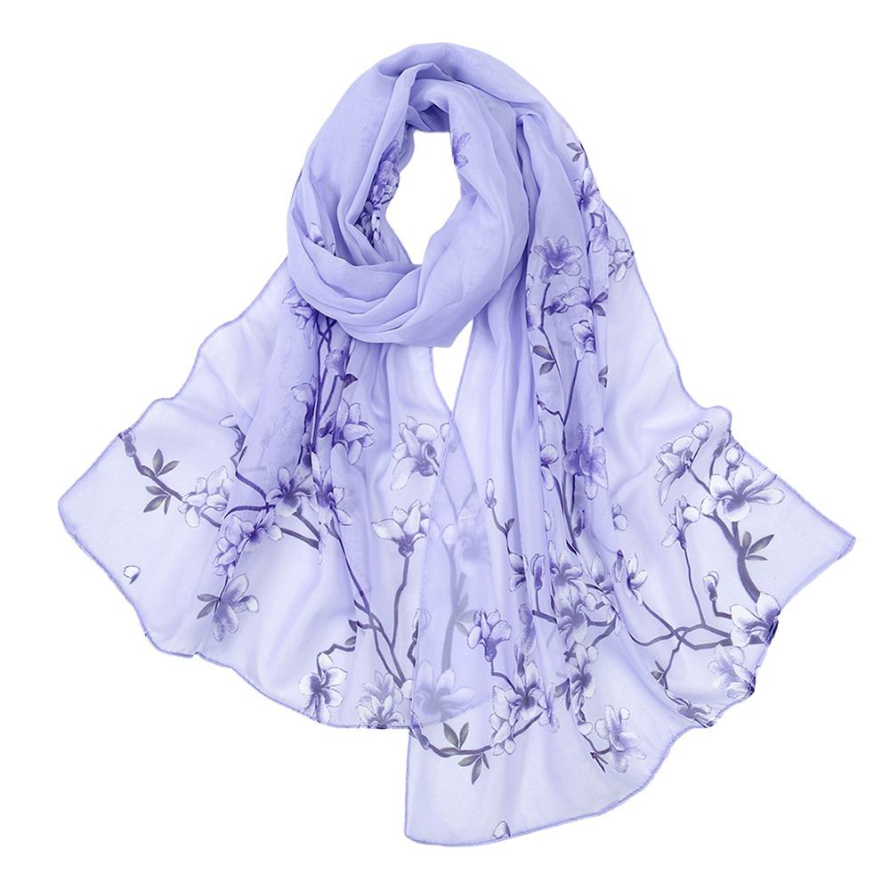 Thin Sunscreen Shawl Long Female Wrap Shawls Elegant Chiffon Scarf  Women's Fashion