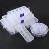 12 Sizes Plastic Storage Jewelry Box Compartment Adjustable Container Earring Box Jewelry Rectangle Box Case for Jewelry Display