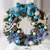 Garland Wreath Christmas Decorations Simulation Rattan Christmas Tree Hotel Shopping Scene Layout Door Area Hanging Wall Decoration Ornaments for B
