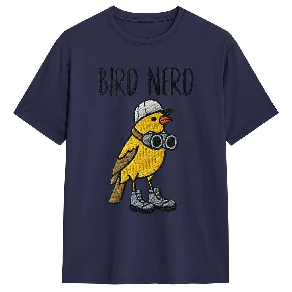 Men T-Shirts Bird Nerd Men's Retro Short Sleeved T-Shirt Outdoor Sports Leisure Big Fashionable Trend Hot Selling In The Hot