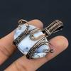 Dendrite Opal  999 Copper Wire Wrapped  Pendant, Handmade Gemstone Jewelry Pendant Gift For Birthday