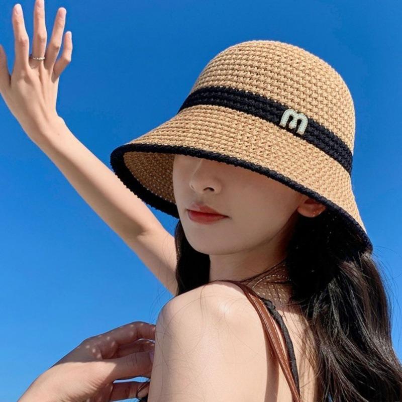Spring Travel Sunscreen Hat Women's Summer Mesh Breathable Sun Hat Versatile Sunshade Bucket Hat Showing Washbasin