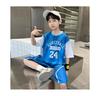 Boys' 2026 new basketball suit set, summer Western style summer outfit, primary and secondary school training suit, performance suit, sports suit
