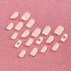 24pcs Detachable Ballerina Almond French Valentine's Day Fake Nails Love Heart
