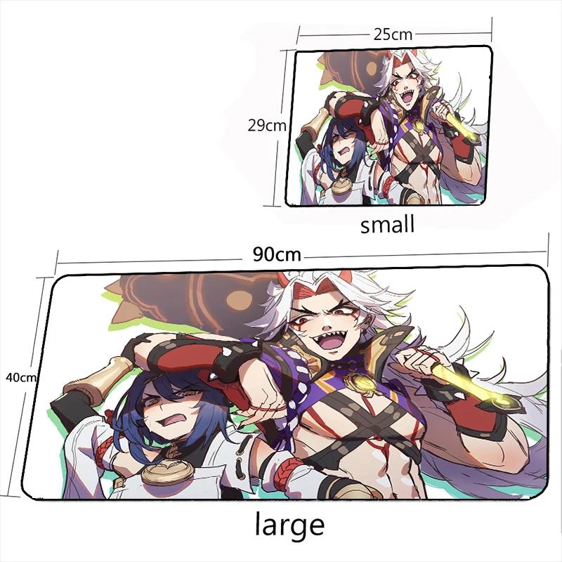 Hot Sale MousePad Genshin Impact Gamer Carpet Rug Arataki Itto Mousepads Keyboard XXL Gaming Accessories DeskMat Large Mouse Pad