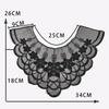 Black Embroidered Mesh Organza Front Collar Collar Sewing Lace Diy Decorative Dress Wedding Dress Accessories