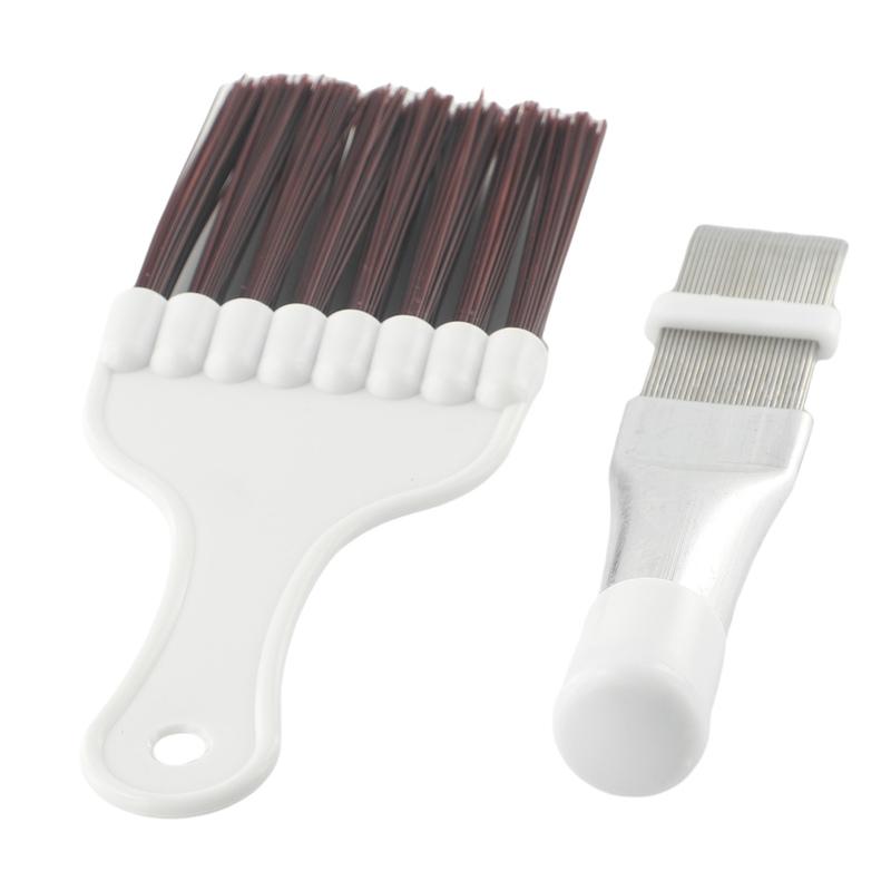 Air Conditioner Fin Repair Comb and Coil Brush 2 Pc Set for Cleaning Condenser Fins and Enhancing Cooling Efficiency