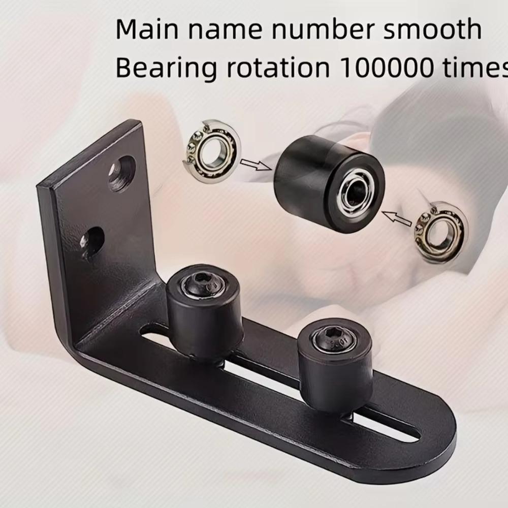 Sliding Barn Door Floor Guide Adjustable Doors Stopper Sturdy Door Stay Roller  Hardware Kit