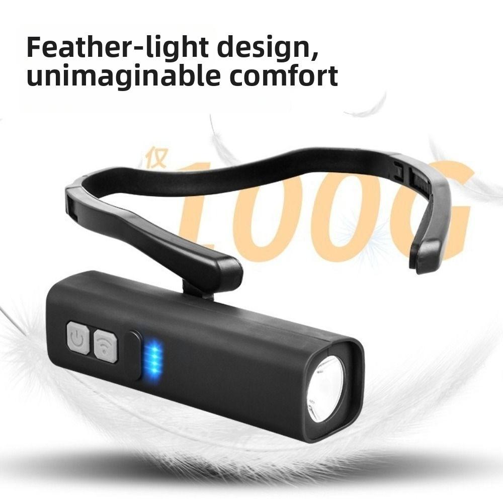 Removable Ear Clip Headlamp Super Bright 3 Lighting Modes Motion Sensor Headlamp Waterproof USB Rechargeable Ear Hook Headlight