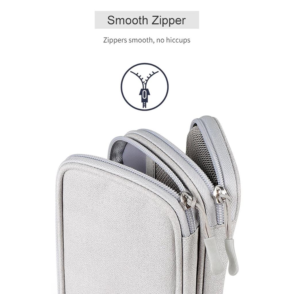 Data Cable Storage Bag Waterproof Portable Carry Case Storage Bag Travel Organizer Bag For Wired Earphone Cable Cord USB Charger