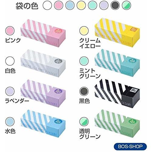 amazing odor-proof bag bos striped package/transparent green m size 90 pieces for processing baby diapers, pet sheets, poo, food waste, sanitary items