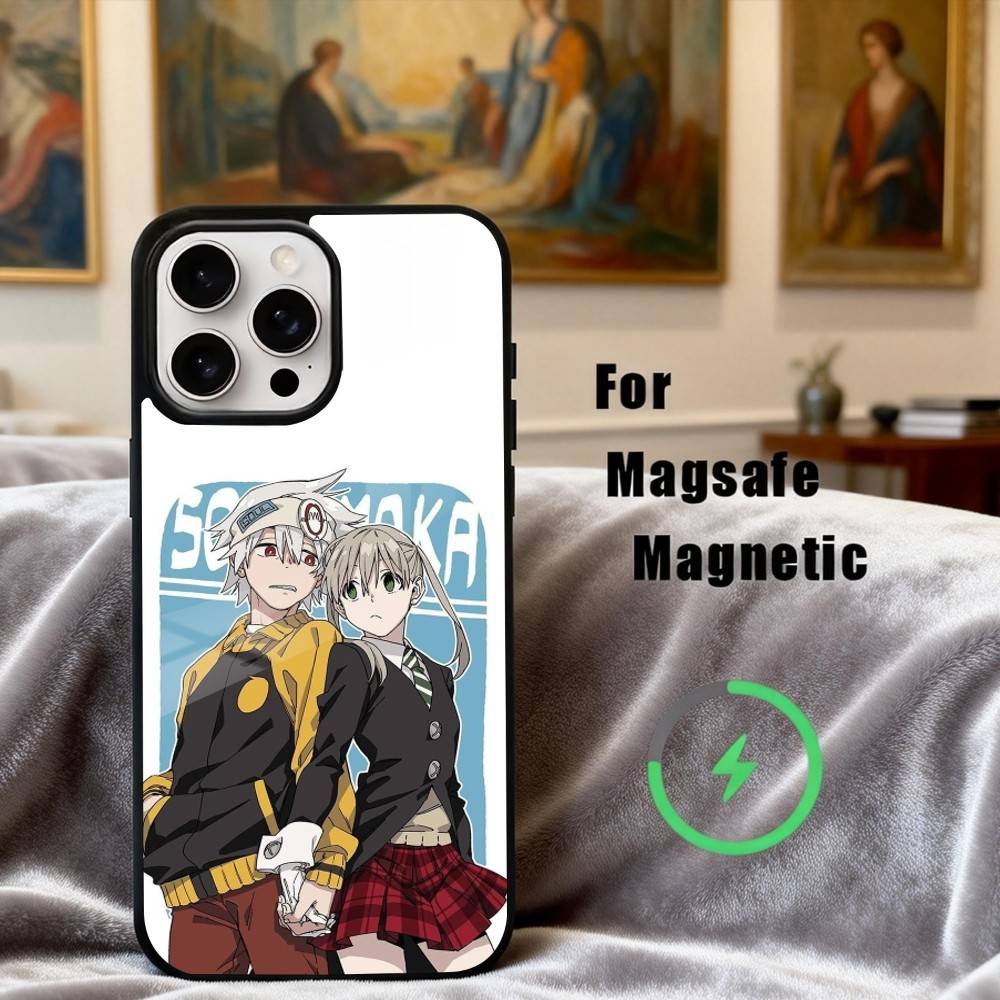 

Anime P-passionate S-Soul E-Eater Phone Case For iPhone17,16,15,14,13,12,11 Plus,Pro Max Magnetic For Magsafe Wireless Charging iPhone14Plus