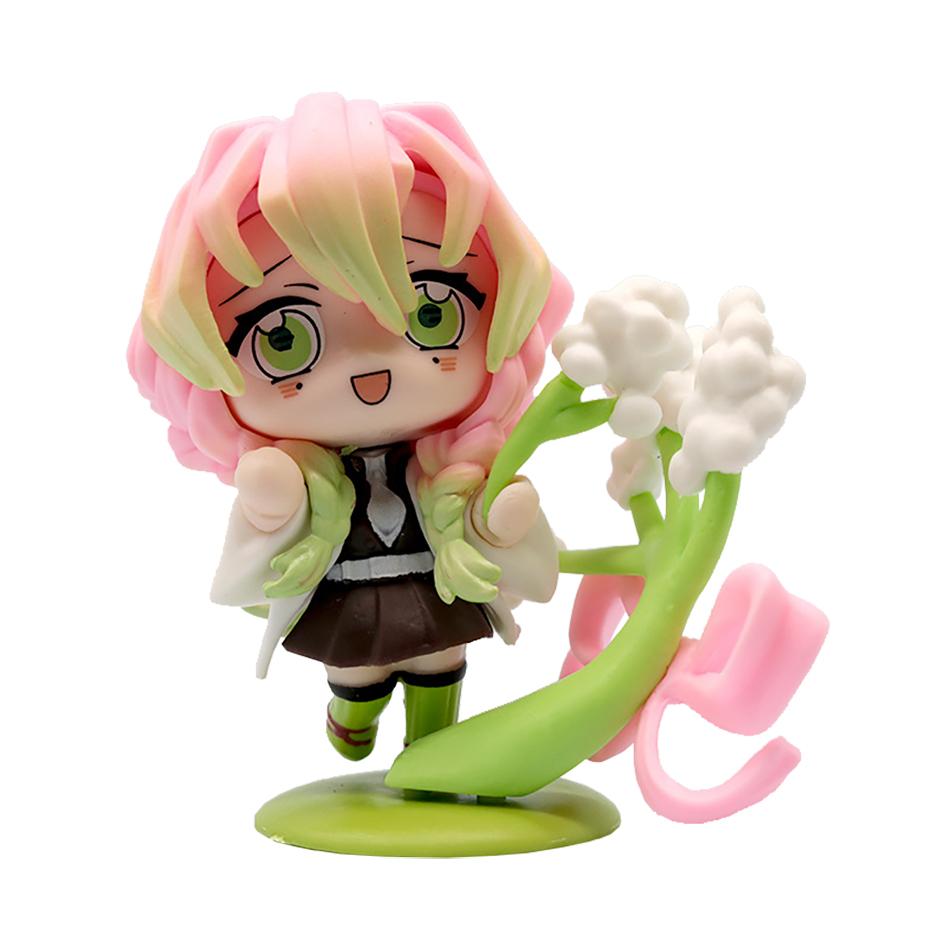 Anime Demon Slayer 6Pcs/Set Small Figure Boxed Character Multiple Combination Sets Cute Anime Toy Gift Collection Decoration PVC