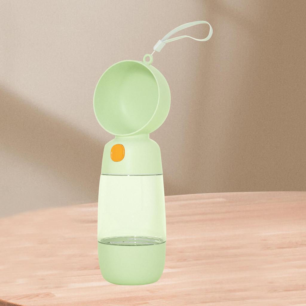 Pet Water Bottle Leakage Proof Portable Dog Water Dispenser Feeder for Short Trip Outdoor Green
