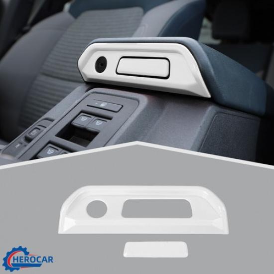 ABS White Car Armrest Box Switch Decoration Cover Stickers for Ford Bronco 21+