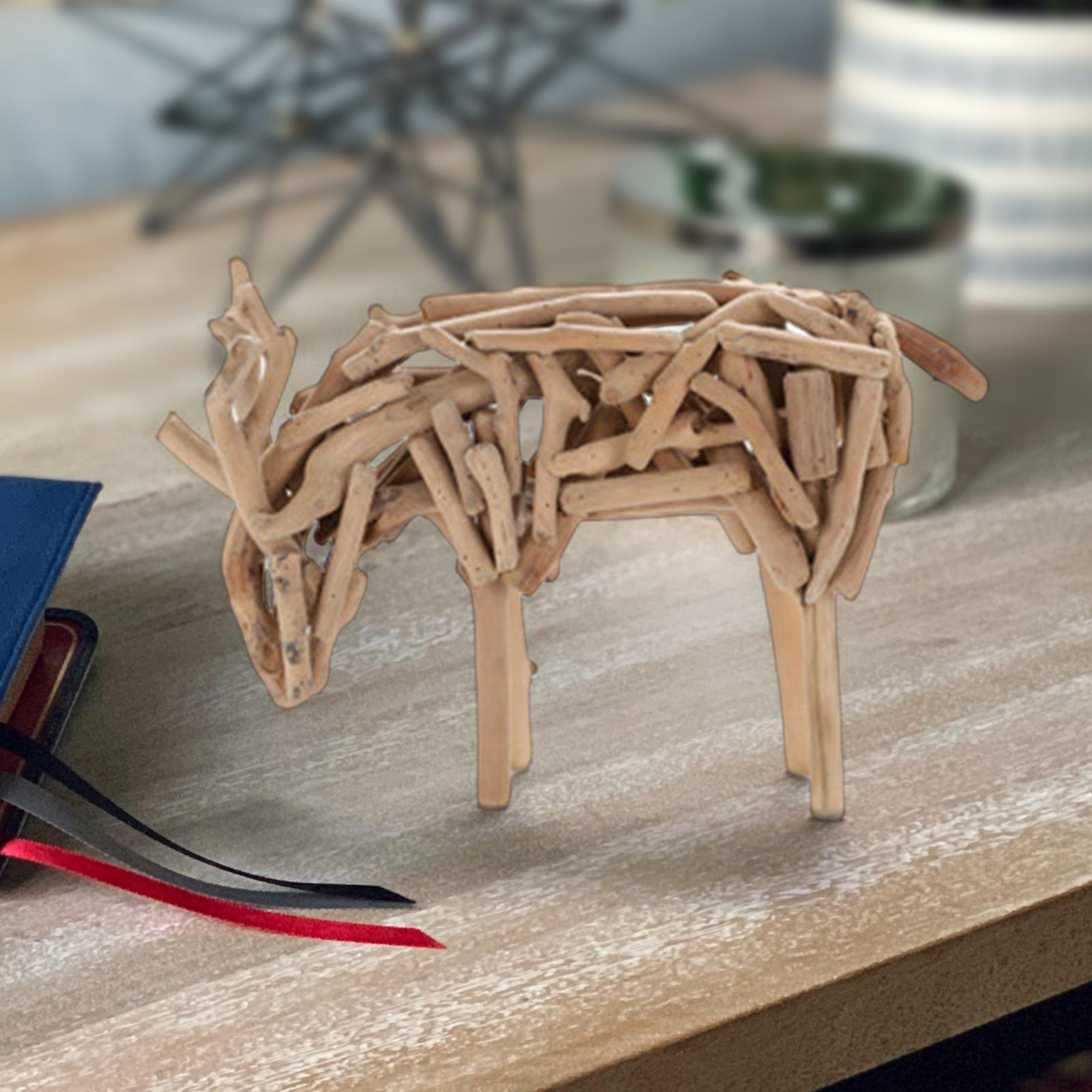 

Статуэтка животного оленя, статуя, украшение для книжной полки, креативные статуи лося