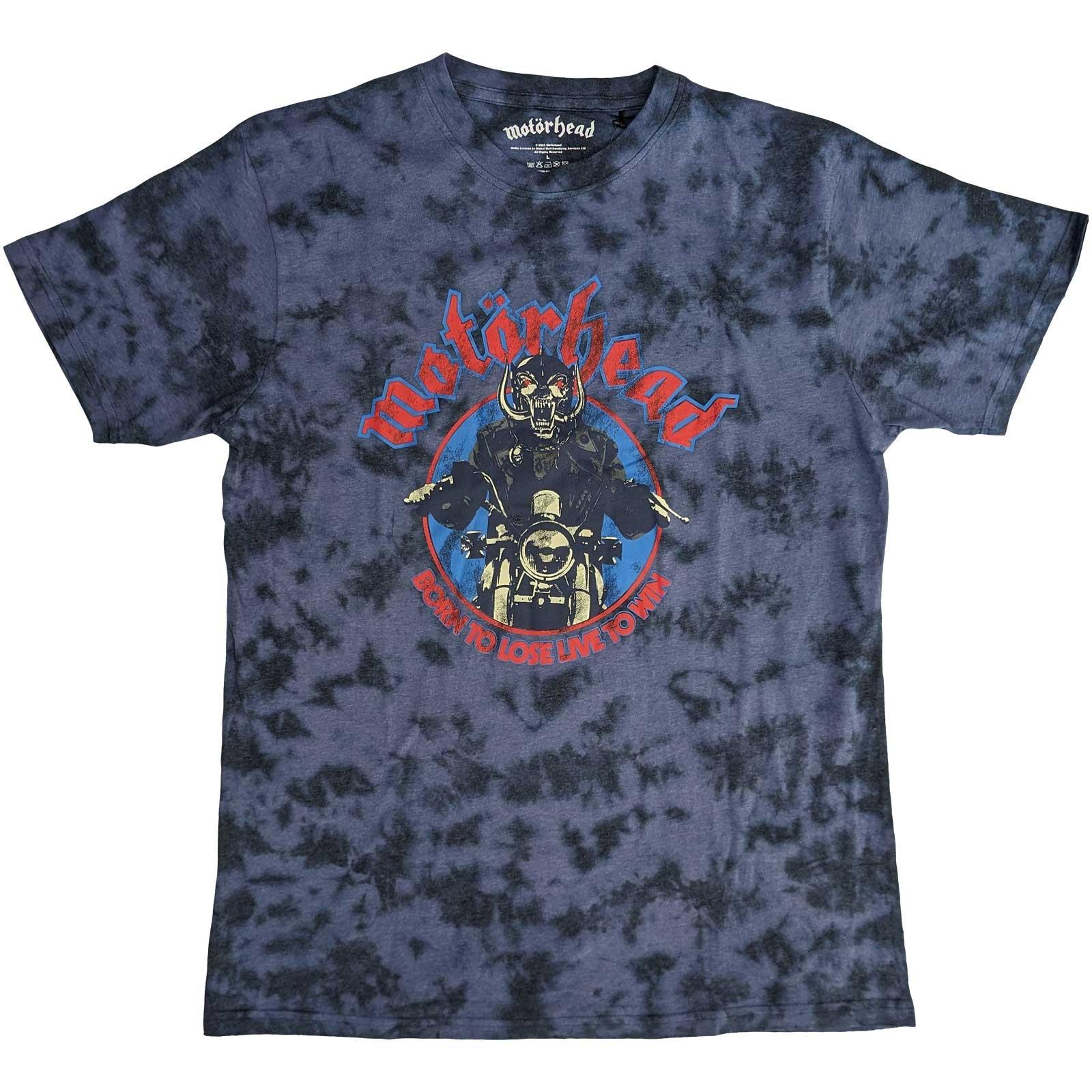 Motorhead T-Shirt: Born To Lose Biker (Wash Collection) OFFICIAL NEW XXXL
