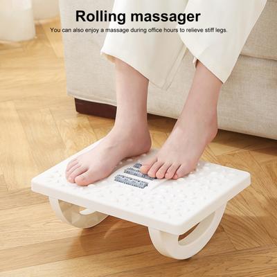 Ayak Masajı Silindirleri ile Ergonomik Sallanan Ayak Dayanağı Kolay Montaj Ayarlanabilir Açı Duruş Desteği Ofis Ev için Kaymaz Ayak Taburesi