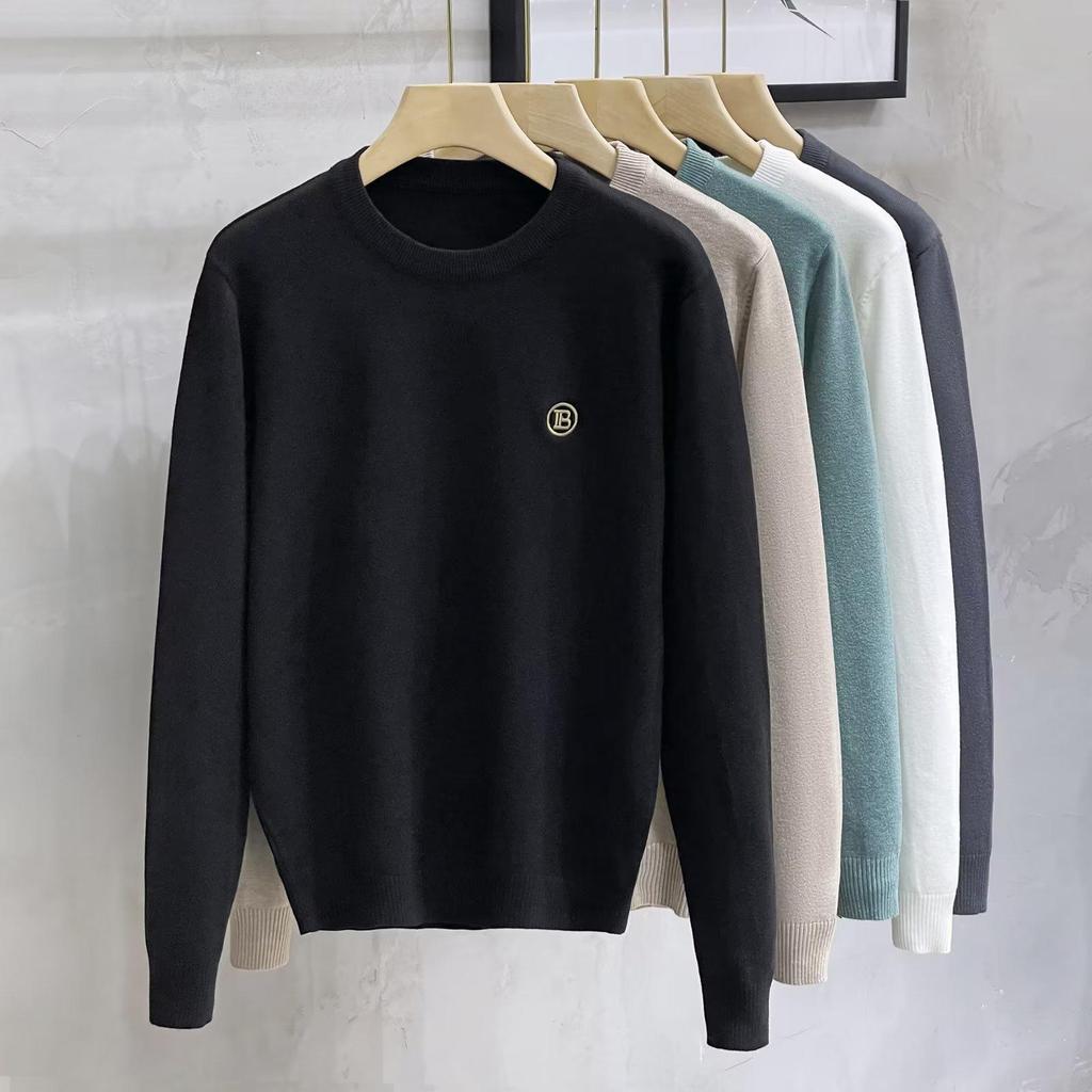 2023 Herr Europeisk & Amerikansk Mode Lätt Lyx Höst/Vinter Vardaglig Rundhals Tröjor