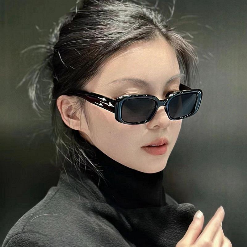 Fashion Retro Small Rectangular Punk Sunglasses For Women Vintage Square Summer Rectangle Sun Glasses UV400 Eyewear