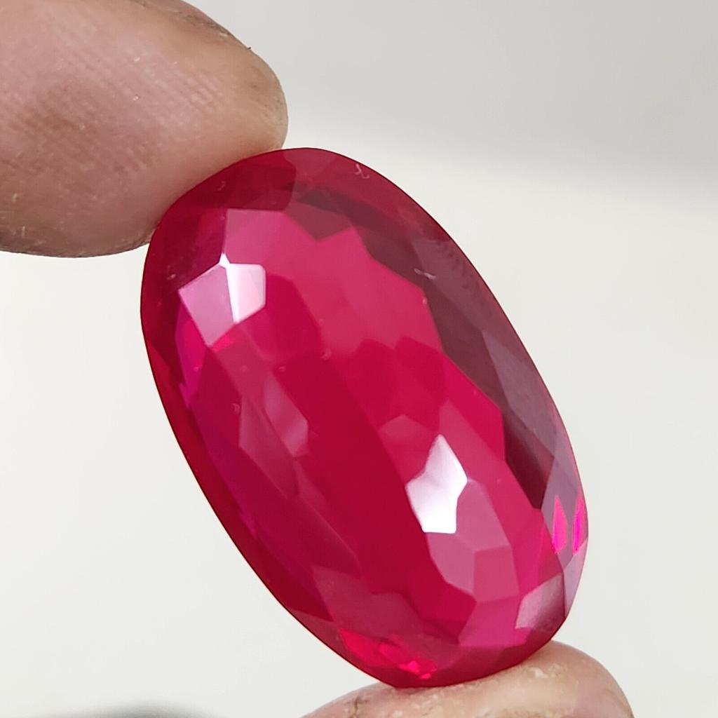 53.70 Ct Heated CERTIFIED Red Ruby Stunning  Shape Oval  Loose Gemstone