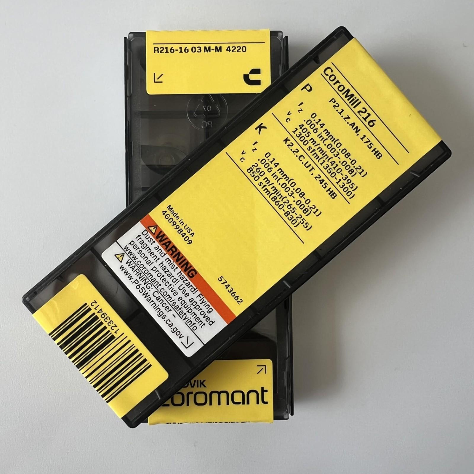 

SANDVIK / R216-1603M-M 4220 / Original Swedish hard alloy blade 10 Pcs