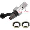 M10x1.25mm Motorcykel Bromscylinder Bromsok Luftningsskruv Banjobult Dammskydd