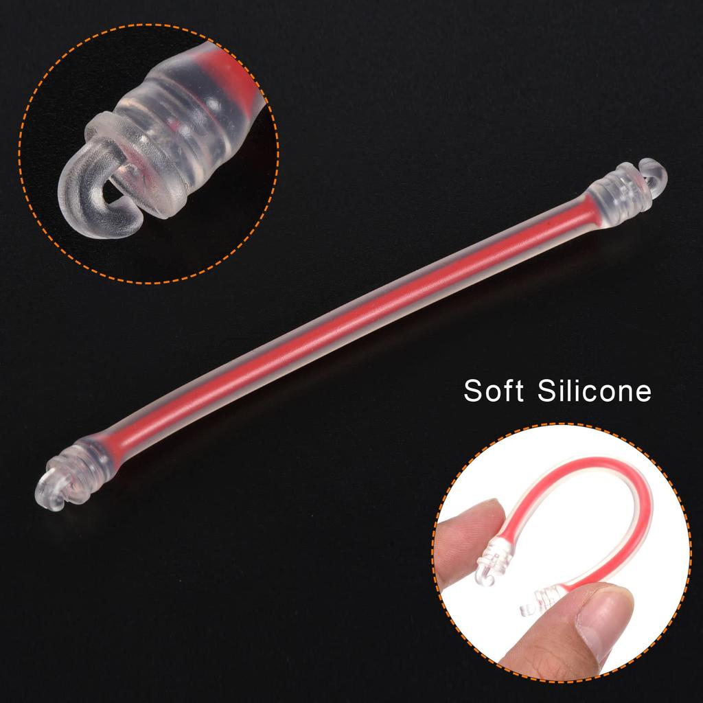 PATIKIL Tennis Damper 6 Pieces Silicone Vibration Shock Absorber Racket String Damping White Red Yellow Blue