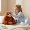 Like Real Zoo Animal Monkey Plush Toy Stuffed Orangutan Chimpanzee Long Fur Fluffy Plushie Companion Man Gift
