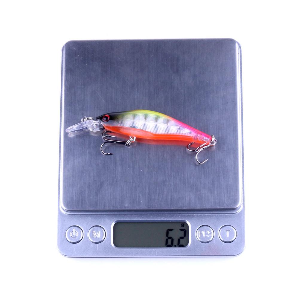 HENGJIA 1ks Plastová nástraha Minnow pro rybolov Živá nástraha na štiku Cestovní rybářské náčiní