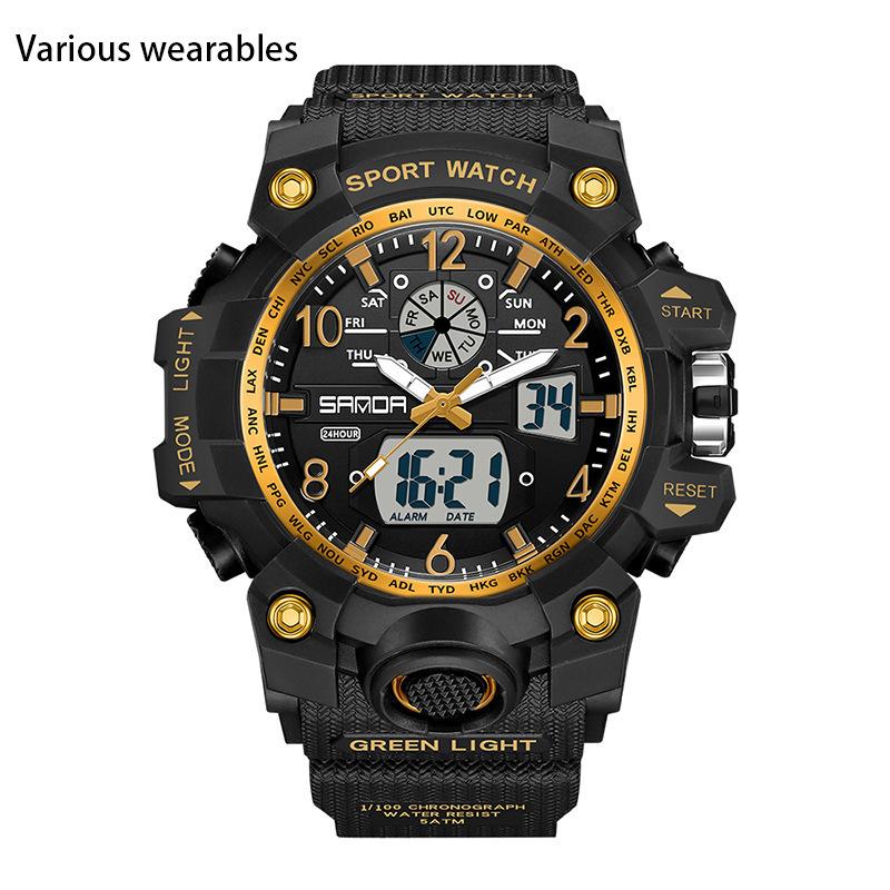 Electronic Watch New Youth Sports Trend Korean Version Electronic Watch Men's Creative Personality Watch