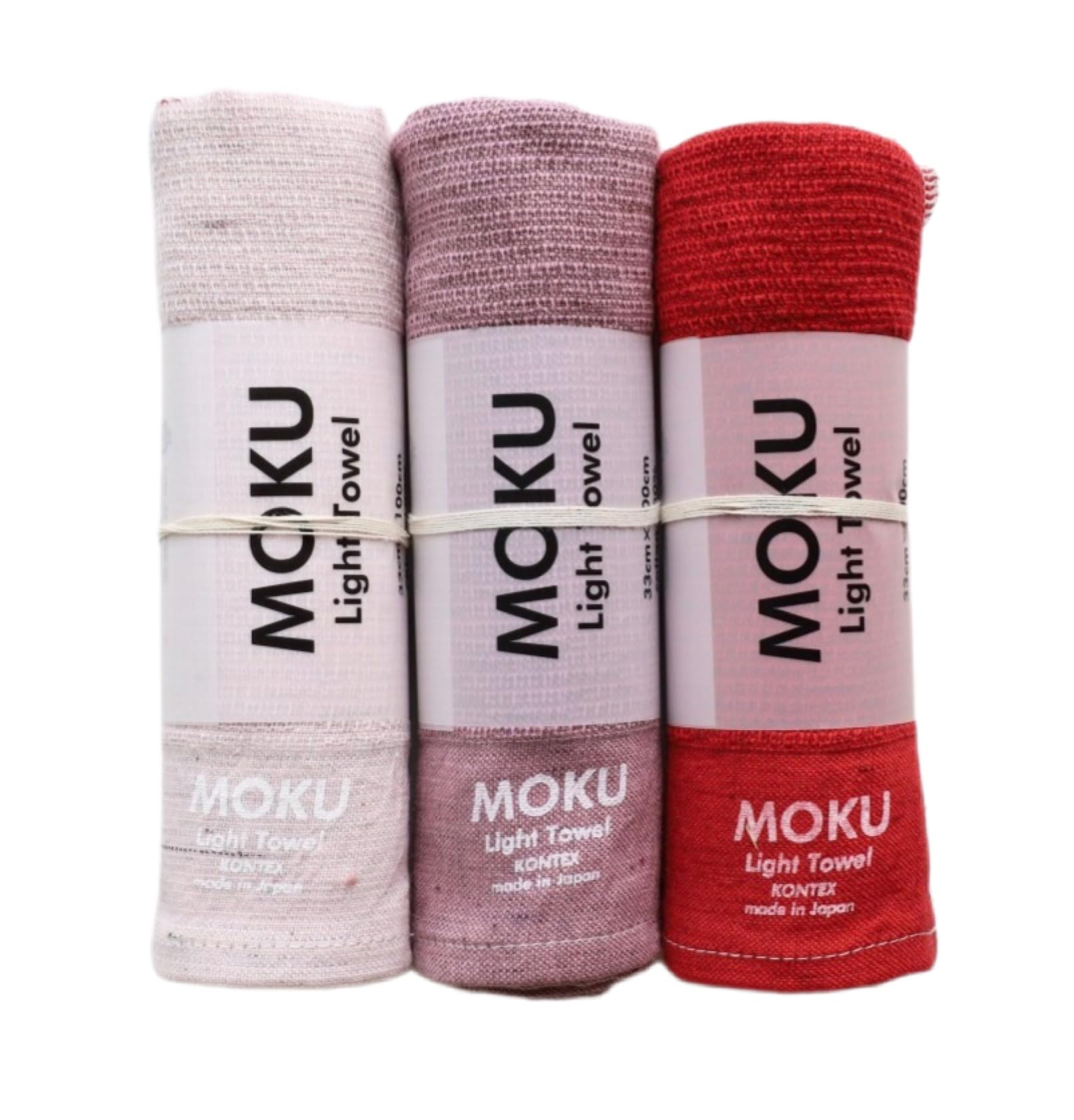 

Contex MOKU Face Set of 3 59513-90 Towels, Medium, (Baby Pink, Pink, Red)