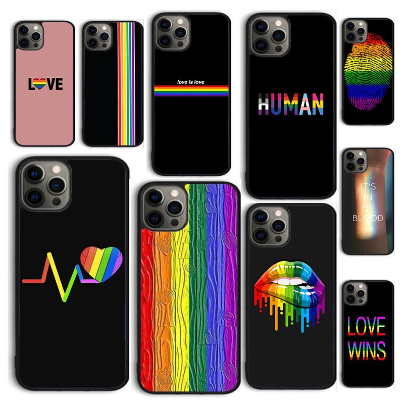 Autumu Gay Lesbian LGBT Rainbow Pride Phone Case Cover for iPhone 17 Air 16 16e 15 12 11 13 14 Pro Max Plus Coque