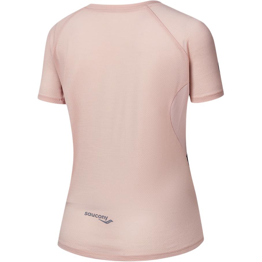 Saucony Nathan Bell Series Fashion Soft Pullover Versatile Short Sleeve T-Shirt Unisex Tops Pink SA1259ST41C-PK043