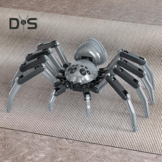Spider Robot Action Figure with Accessories Movable Joints 3D Printed Model Toy Articulated Dummy Figurine Home Office Decoration Ornament