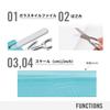 VICTORINOX SwissCard Nagelpflege Eisblau Transparent Nagel Nagel Glasnagelfeile mit 13 Notfall Kompaktfeile, Polierer, Schere, Funktionen, Verwendung, [ ]